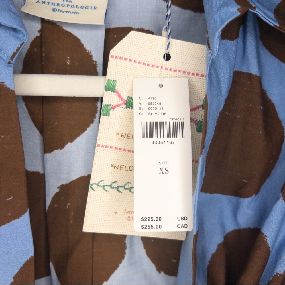 Farm Rio Anthropologie Bow-Front Mini Dress - Picture 7 of 11